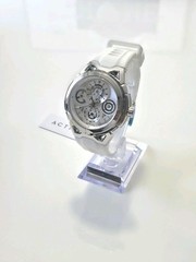 Activa Drift X Invicta Men’s Watch 44mm White Silver Quartz Silicone Strap New