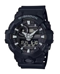 Casio G-SHOCK GA700-1B Men’s XL Ana-Digi 3D Super Illuminator Black Silver Watch