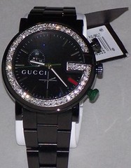 New Men’s 101m Gucci chrono 1.92ct.aprx.custom set real Diamond Watch YA101331