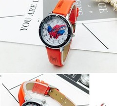Kids Superhero Watch Spider Hero Hulk PU Leather Strap Boys Wrist Watch