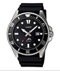 Casio Duro MDV with stainless steel bracelet and original rubber strap