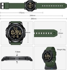 Japanese Quartz Ultra-Thin Digital Sports Watch – Glow in the Dark Feature