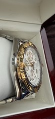 BREITLING C13356 ROSE GOLD AND STEEL CHRONOMAT EVOLUTION CHRONOGRAPH.