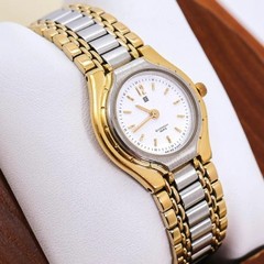 Working GIVENCHY wristwatch 620 gold combo strap 3576