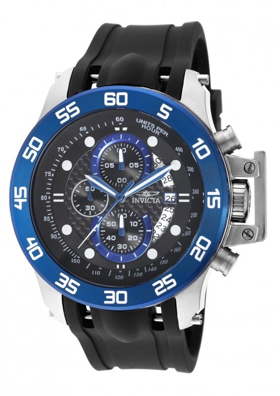 Invicta I-Force Chronograph Black Dial Black Polyurethane Men’s Watch 19252