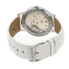 A. Lange & Sohne Saxonia White Gold Manual MOP Strap Watch 219.047