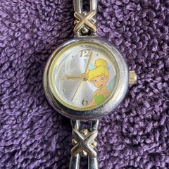 Vintage Disney Tinker Bell Seiko (SII) Water Resistant Peter Pan 2 tone Watch