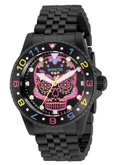 Invicta Quartz Pro Diver Dia De Los Muertos Men’s Watch 40mm Black 36859 NIB