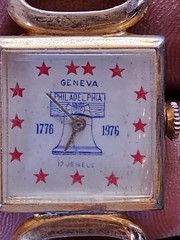 ONE OF ITS KIND GENEVA SWISS WATCH 1776-1976 BICENTENNIAL LIBERTY BELL