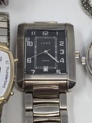 9pc Y2K Watch Repair Parts Lot Casio Digital Thunderbird Bracelet Cuff