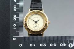 [Near MINT] GUCCI 3000.2.L Small seconds 26mm Ivory Dial Quartz Women’s Watch