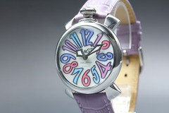 [Near MINT] GaGa Milano manuale 40 White Dial Quartz Men’s Watch From JAPAN