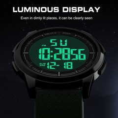 Japanese Quartz Ultra-Thin Digital Sports Watch – Glow in the Dark Feature