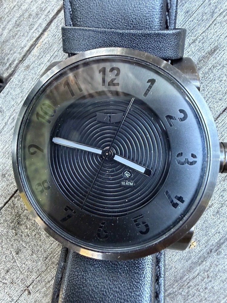 Vestal Men’s DOP008 Doppler Oversized Matte Black Ion-Plated Stainless Steel