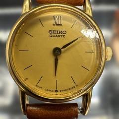 SEIKO 2Y00-0A10 Gold Dark Brown Watch Wrist 13.0-16.5cm From Japan