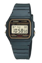 Casio Collection F-91WG-9QJH Wristwatch Watch w/ Box Mens Black Gold