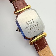 Seiko 1400-7010 Women Quartz Analog Wristwatch Rectangle Case