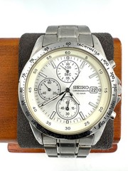 seiko 38mm Men Quartz Watch New Battery working 7T92-0DW0 f2071