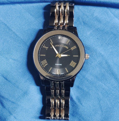 U.S. Polo Assn. Men’s Quartz Analog Watch Black Dial Roman/Stick Two-Tone