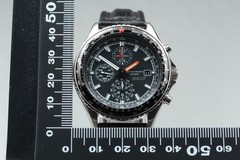 MINT SEIKO 7T92-0CF0 SZER022 Flightmaster Pilot ANA Black Quartz Men Watch JAPAN