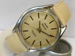 HMT BAHADUR 17 JEWELS WINDING TEXTURE LIGHT BROWN DIAL 0231 INDIA MEN’S WORKING