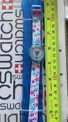Flick Flack By Swatch Kids Learning Watch 28mm Blue Stars Box NOS