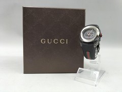 GUCCI YA137301 Quartz Analog Women’s Watch Used Black with Box From Japan