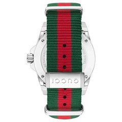 GUCCI YA136206 Dive Black Dial Red and Green Nylon Men’s Watch