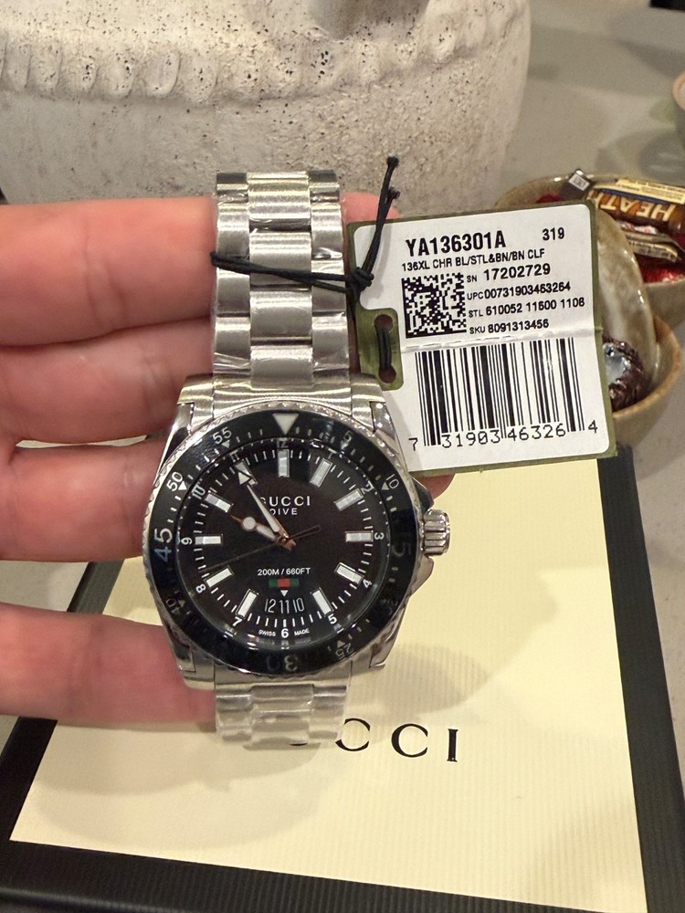 Gucci Black Men’s Watch – YA136301