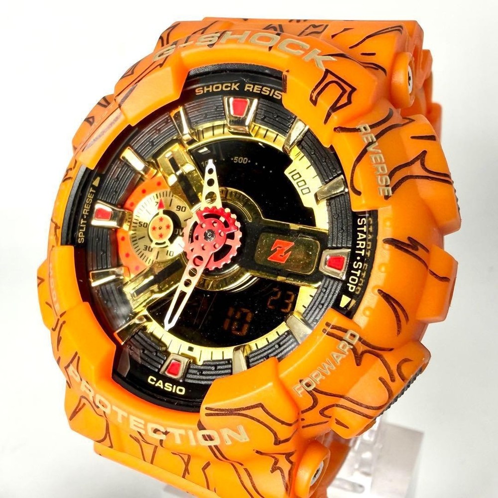 CASIO G-SHOCK GA-110JDB Dragon Ball Z Quartz Watch Orange Used Japan