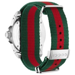GUCCI YA136206 Dive Black Dial Red and Green Nylon Men’s Watch