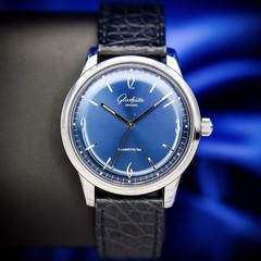 Glashütte Original Sixties 1-39-52-06-02-04 39mm Steel Blue Dial Box Papers
