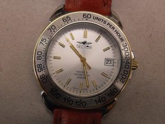Wristwatch SECTOR ADV 4000 Date Leather Band Swiss Made Sports Watch
