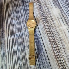 Vintage Wittnauer QWR Mens Watch Gold Tone NOS Presentation W/ Box Needs Battery