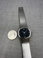Vintage Bulova Octagonal Diamond Black Dial Mechanical Watch 10CK 8315-1