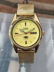 Automatic 8200 21Jewels Restored Dial Yellow DayDate Mens Japan Watch Vintage 41