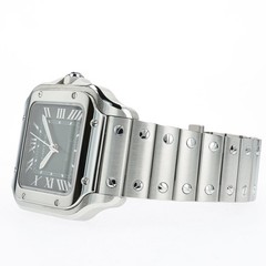 Cartier Santos Medium Green Dial Stainless Steel WSSA0061 4075