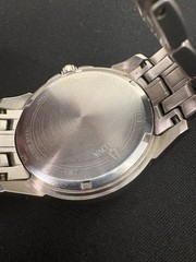 Mens Bulova C860841 Stainless Steel Day Date 24hr Calendar Watch