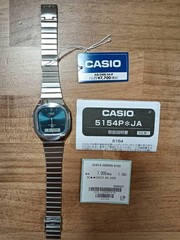 Casio AQ-240E-3A Blue Dial Analog Digital Watch Used