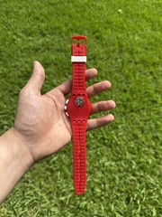 NEW🚨 Swatch SPREMUTA SUSR403 Red White Chronograph 42mm Swiss Watch