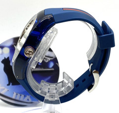 GUCCI Sync 137.1 Blue Dial Rubber Band Men’s Quartz Watch