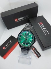 Classic Sport Green Dial Black Case W Stainless Steel Bracelet New Men’s Watch