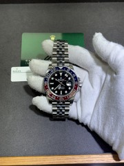 Rolex GMT-Master II Pepsi Black Dial on Jubilee 126710BLRO Card 2021