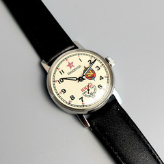 Pobeda Komandirskie Soviet Wristwatch USSR Vintage Mechanical Watch Serviced