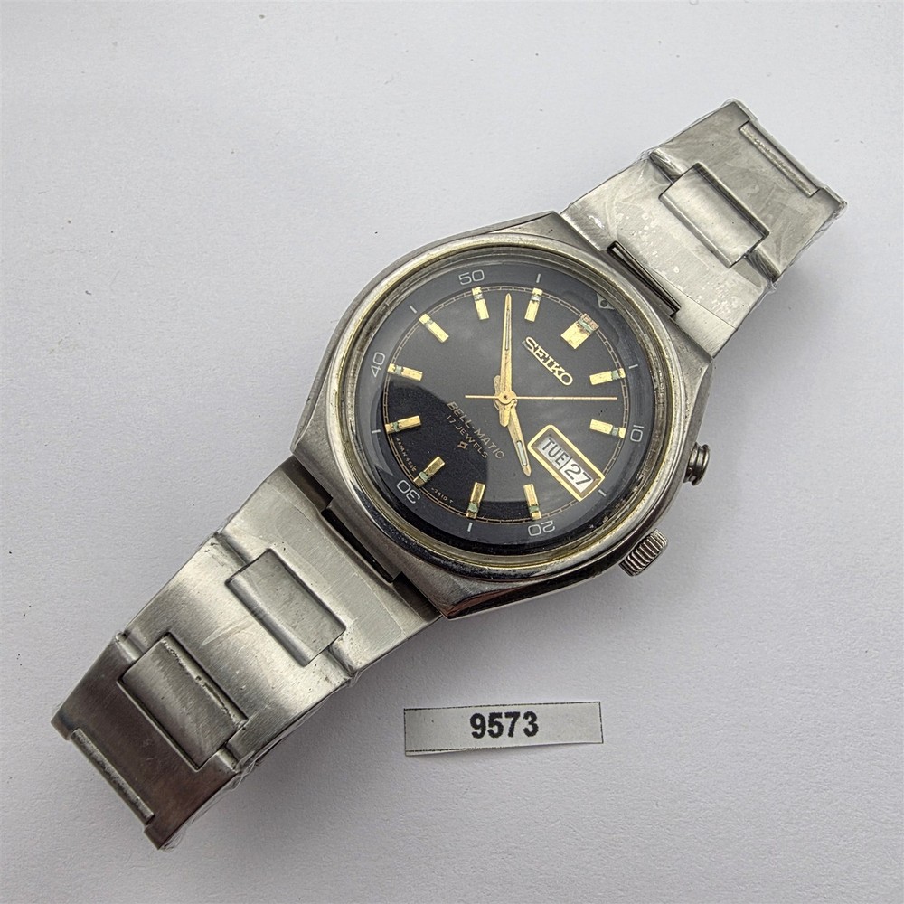 76′ SEIKO BELLMATIC CRICKET ALARM 4006 6060 MENS DAY DATE #601149 AUTO WATCH NR