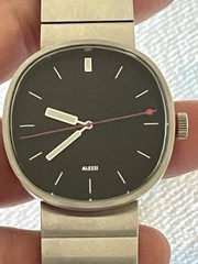 Alessi AL5007 Piero Lissoni Designer Quartz Watch Stainless Steel Original Italy