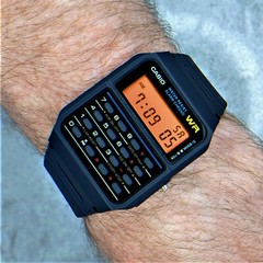 Casio Calculator Watch with Orange Screen Mod (CA-53W-1ER)