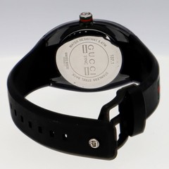 GUCCI YA137101 137.1 sink WATCH black SS/rubber/resin QZ