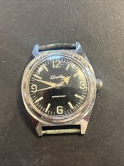 R42 Vintage Bradley Waterproof Mechanical Watch Runs On & Off Parts Repair As Is