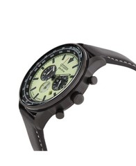 CITIZEN Men Analog Eco-Drive Casual Watch Classic Dress Green Dial Waterproof Ro